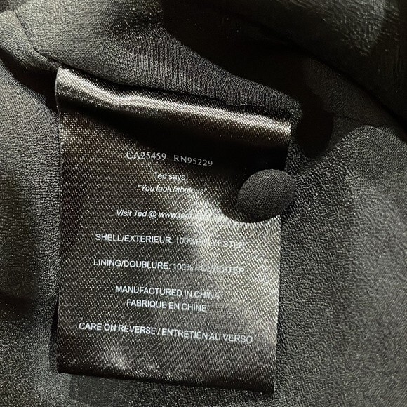 Ted Baker Black Machine Washable Cocktail Party Dress - Size 2 / Small - Picture 8 of 11